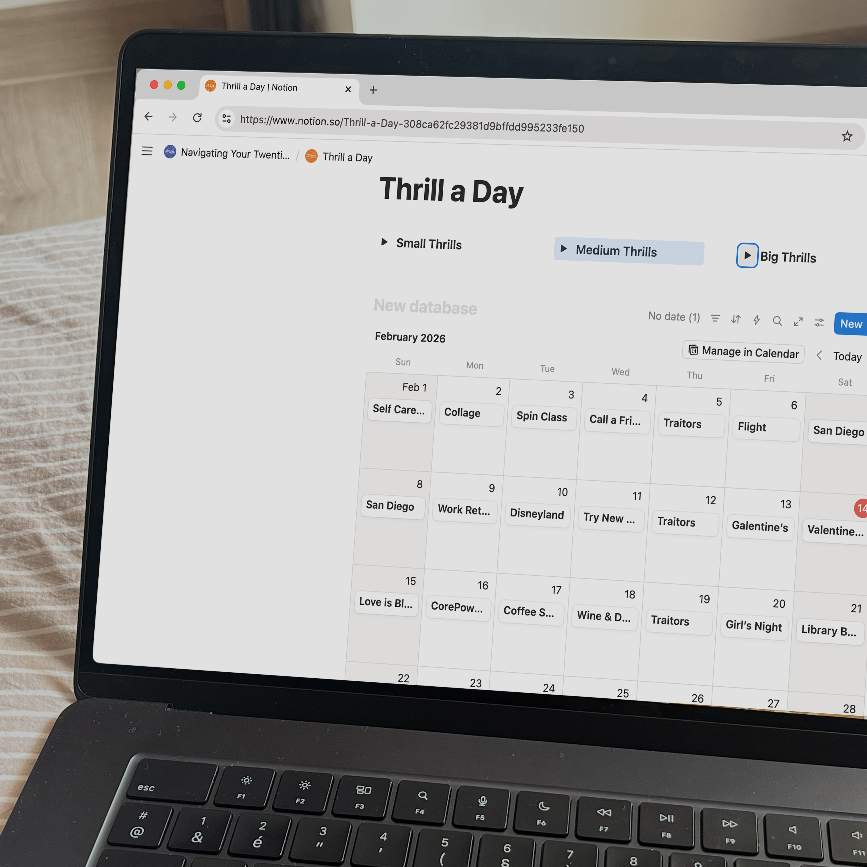 Navigating Your Twenties Notion Template